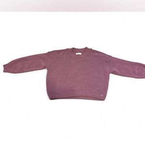 Hollister Women's Mauve Crew Neck Sweater